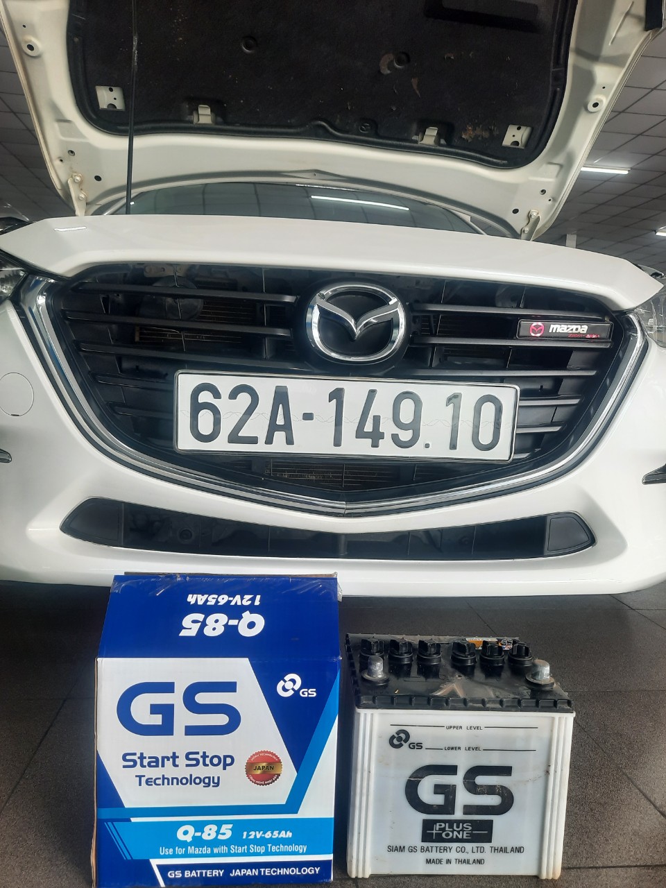 Ắc quy GS Q85 thương hiệu ắc quy của Nhật Bản được sản xuất tại Thái Lan
